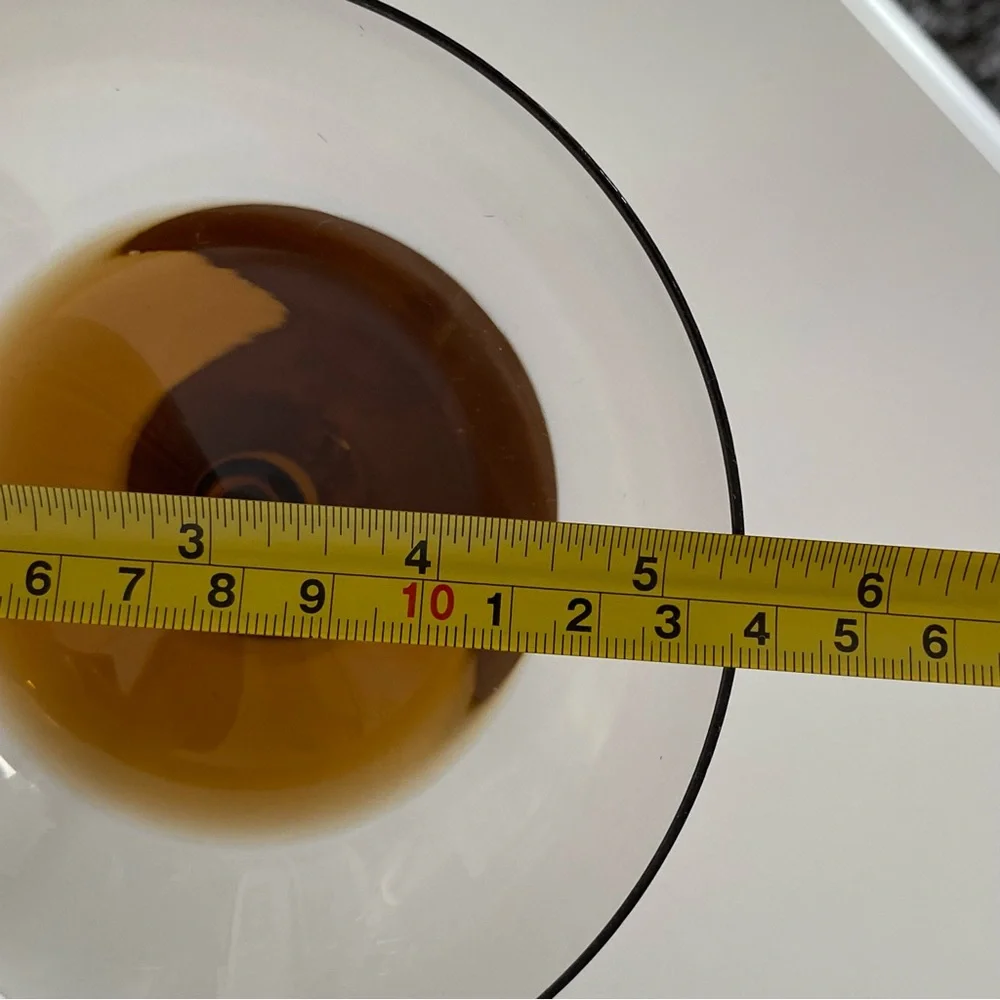 Pier 1 Martini Glasses Elemental Handblown Brown Amber Set of 2 Expresso EUC